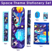 Stationery for Kids Best Space theme 8015Model Return Birthday Gift for Boys Girls Educational Learning Stationery kit Set