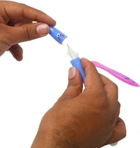 Homeoculture toothbrush design gel pen Stationery Set(Pack of 2, Blue) - 0.5