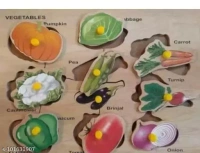 Homeoculture Vegetables in Wooden Puzzle /Latest Wooden Puzzle for Kids / Educational Toy for Kids