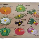 Homeoculture Vegetables in Wooden Puzzle /Latest Wooden Puzzle for Kids / Educational Toy for Kids