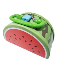 Homeoculture Watermelon Bank - Money Saving Tin Coin Bank with Lock and Key, Fruit Shaped Coin Box for Kids, Boys, Girls, Piggy Bank for Kids, Money Box for Kids,... - 0.5