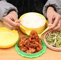 �Burger Shape Lunch Box for Kids - Lunch Box for Kids, Tiffin Box, Lunch Box Leak Proof Plastic Lunch Box, Lunch Box with Compartments