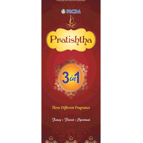 Pratishtha Family Pack Agarbatti (3 In 1)