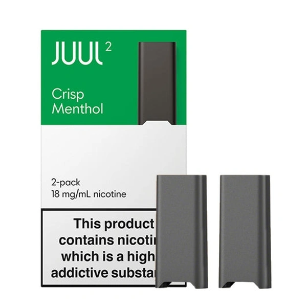 Juul 2 Pods Crisp Menthol 18mg Pack of 2 - 1.8%