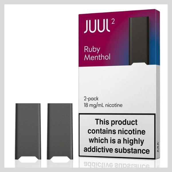 Juul 2 Pods Ruby Menthol 18mg Pack of 2 - 1.8%