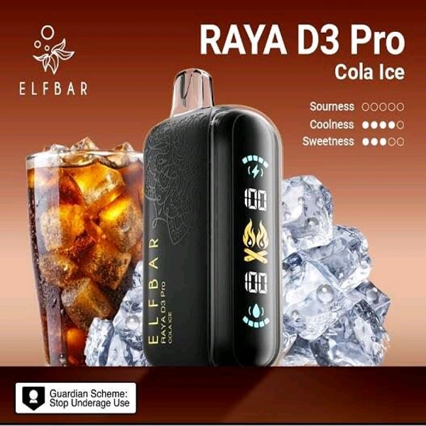 30K Cola Ice D3 Pro by Elfbar disposables - 5% Nic