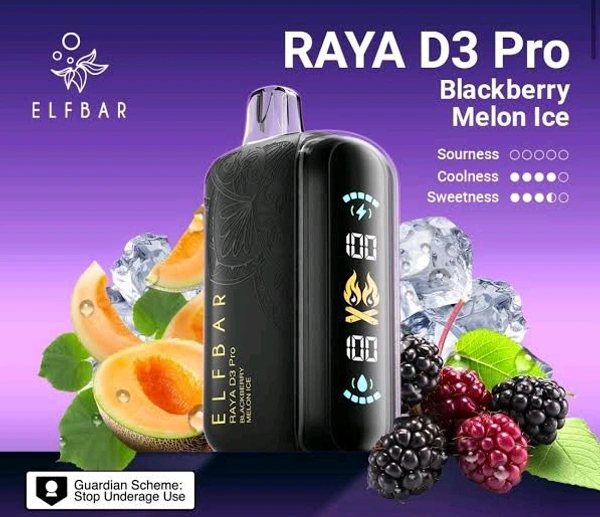 30K Blackberry Melon Ice D3 Pro by Elfbar disposables - 5% Nic