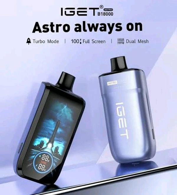 IGET Astro Disposable Vape 18k Puff California Cherry  - 5% Nic