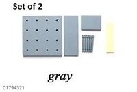 Self-Adhesive Peg Board Shelves Crafting Storage Organizer for Home (Set of 2) - White, 20 x 10 x 5