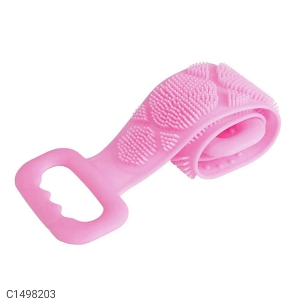 Silicone Double Sided Body Scrubber Belt - Same As Shown, L x W: 70 x 12 cm
