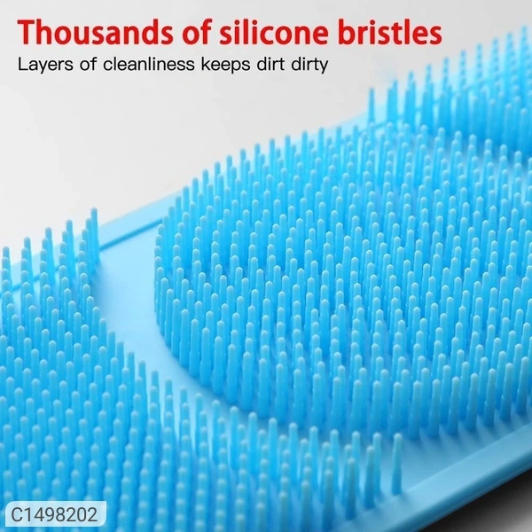 Silicone Double Sided Body Scrubber Belt - Same As Shown, L x W: 70 x 12 cm