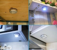 3 LED Light Battery Power Stick Tap Emergency Touch Light for Wall - Pack Of 1, L x W x H  in cm: 7 x 7 x 2 cm
