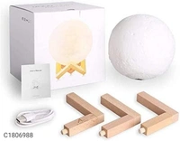 3D Crystal Moon Light Night Lamp