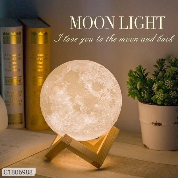3D Crystal Moon Light Night Lamp
