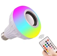 3 in 1 12W Led Bulb with Bluetooth Speaker - LxWxH: 15 x 12 x 13 cm