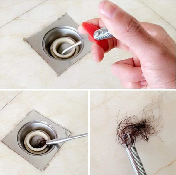 Spring Drain Pipe Basin Cleaner Tool (160 cm) - 160 cm