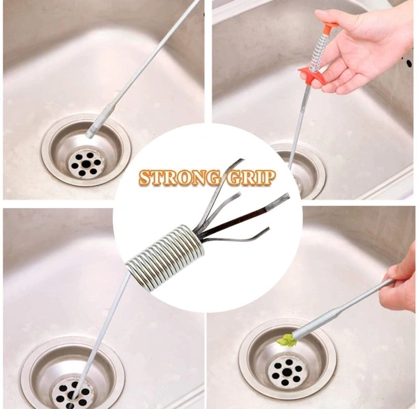 Spring Drain Pipe Basin Cleaner Tool (160 cm) - 160 cm