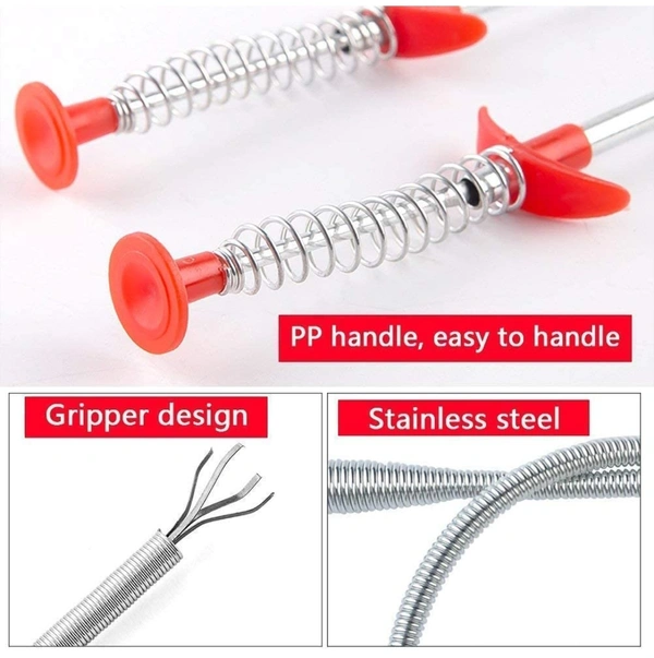 Spring Drain Pipe Basin Cleaner Tool (160 cm) - 160 cm