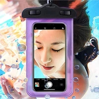 3 Layers Waterproof Sealed Transparent Mobile Bag Cover For Protection In Rain & Swimming Fits for Any Android and iPhone Universal Size Mobile Phone - 6.5 Inches, Yellow