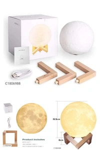 Color Changing Crystal Moon Lamp - Same As Shown