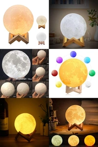 Color Changing Crystal Moon Lamp - Same As Shown