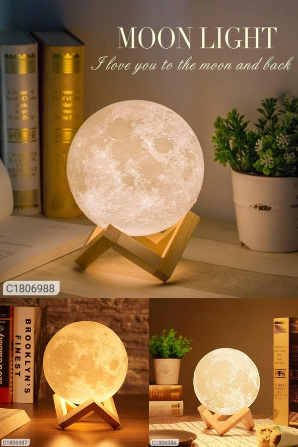 Color Changing Crystal Moon Lamp - Same As Shown