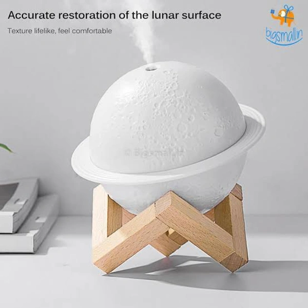  2 in 1 3D LED Moon Night Light Lamp Humidifier For Home - Same As Shown