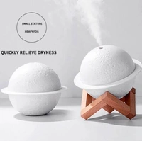  2 in 1 3D LED Moon Night Light Lamp Humidifier For Home - Same As Shown