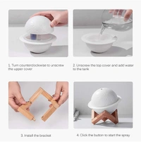  2 in 1 3D LED Moon Night Light Lamp Humidifier For Home - Same As Shown