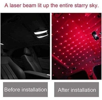 Romantic USB Atmosphere Night Light Roof Starry Projector - RED, 11 * 0.5 inch