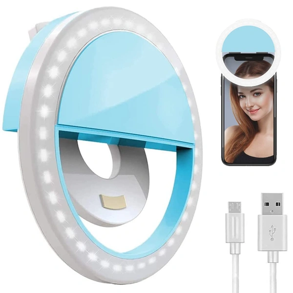 Rechargeable Selfie Ring Light For TikTok/YouTube Videos 