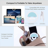 Rechargeable Selfie Ring Light For TikTok/YouTube Videos 