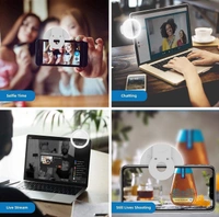 Rechargeable Selfie Ring Light For TikTok/YouTube Videos 