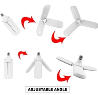 3F Ultra High Bright Portable Fan Shape With 3 Swings LED 45W LED CFL Bulb - WHITE