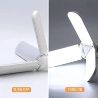 3F Ultra High Bright Portable Fan Shape With 3 Swings LED 45W LED CFL Bulb - WHITE