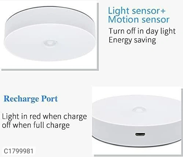 Motion Sensor Led Night Light With Brightness Control Led Light - Pack Of 3