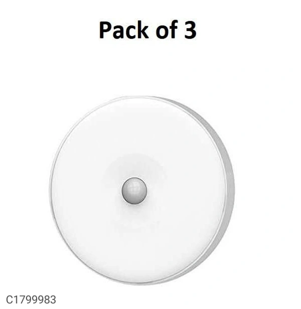 Motion Sensor Led Night Light With Brightness Control Led Light - Pack Of 3