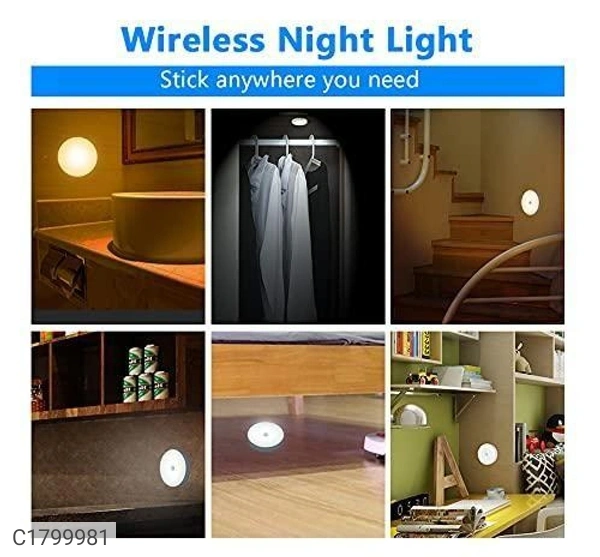 Motion Sensor Led Night Light With Brightness Control Led Light - Pack Of 2