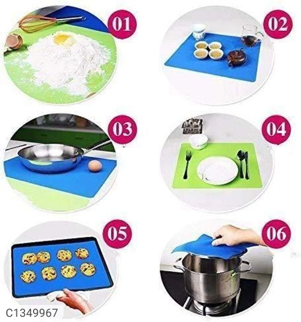 Non-Stick Silicone Reusable Stretchable Baking Sheets - 48 x 38 cm