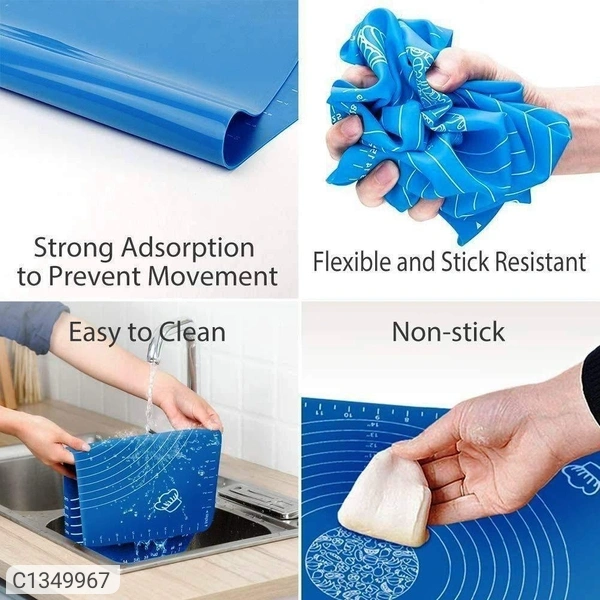 Non-Stick Silicone Reusable Stretchable Baking Sheets - 48 x 38 cm