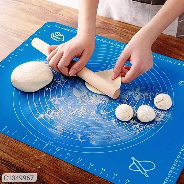 Non-Stick Silicone Reusable Stretchable Baking Sheets - 48 x 38 cm