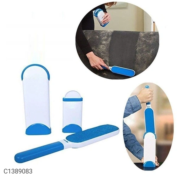 Multi-Purpose Double Sided Pet Fur and Lint Remover Self-Cleaning Brush - Same As Shown
