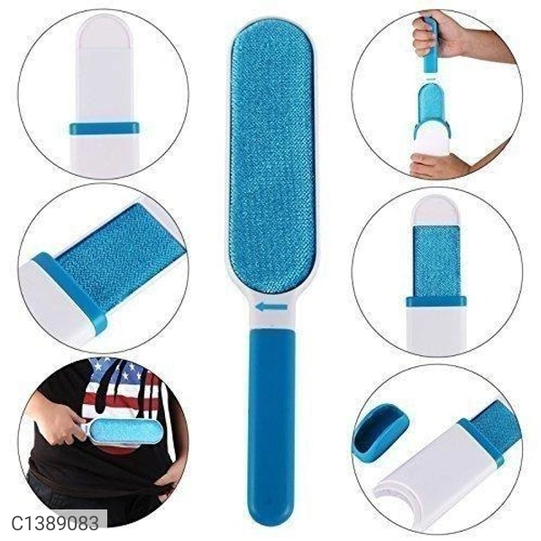Multi-Purpose Double Sided Pet Fur and Lint Remover Self-Cleaning Brush - Same As Shown