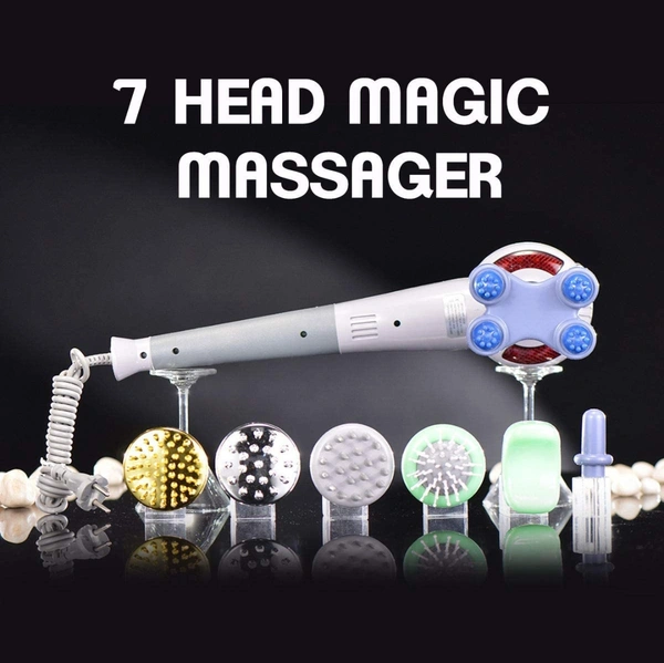 7-In1 Magic Complete Body Massager For Pain Relief(Corded Electric) - As Shown, 49.2 x 17.4 x 14.4 cm; 1.59 Kilograms