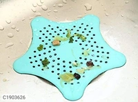 Silicone Star Shaped Sink Filter/Trap - PACK OF 2, L x B in cm: 13 x 13