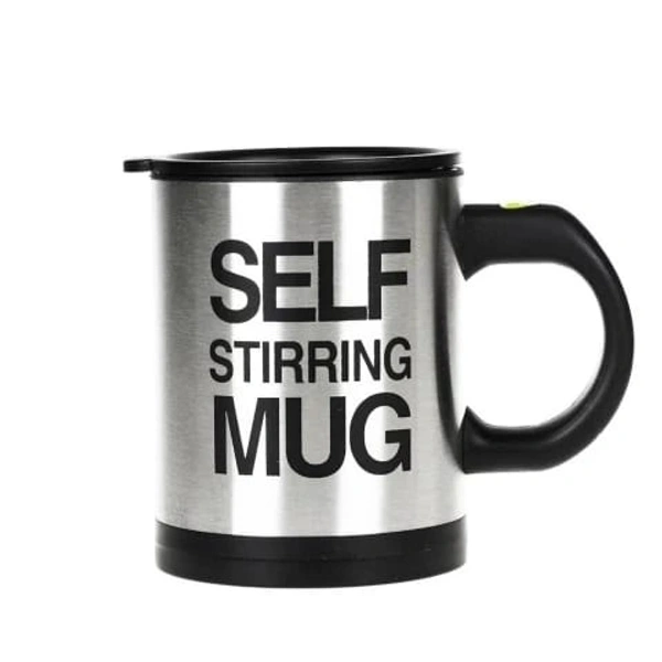 Self Stiring Coffee Mug - BLACK, As Shown In Image
