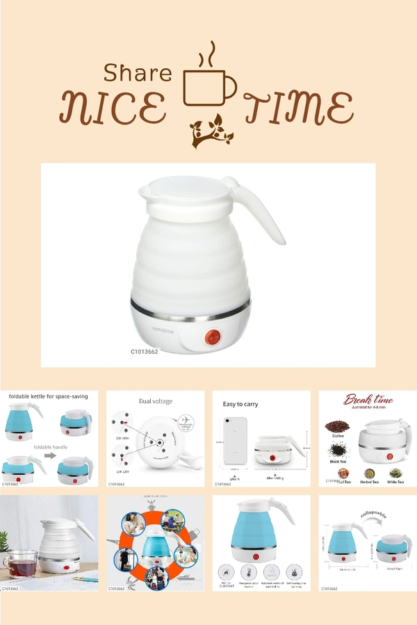 Silicone Foldable Electric Water Kettle ( 600 ml )