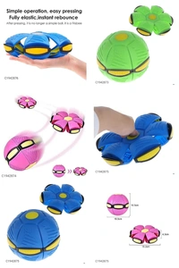 UFO Magic Ball-UFO Ball Interactive Flying Saucer Ball - L x B in cm: 10.3 x 10.3, PINK