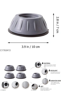 Anti Vibration Rubber Washing Machine Feet Pad - PACK OF 4
