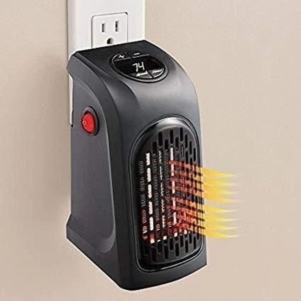Portable Winter Special Plug-In Smart Mini Handy Room Heater - BLACK, STANDARD FREE SIZE